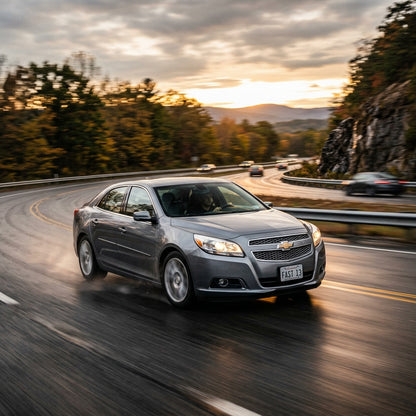 Action Shot: Chevrolet Malibu Driving Fast