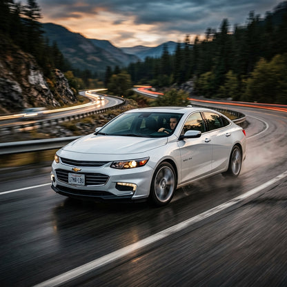 Action Shot: Chevrolet Malibu Driving Fast
