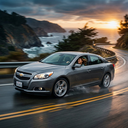 Action Shot: Chevrolet Malibu Driving Fast