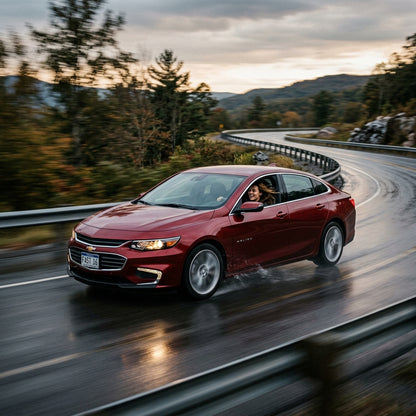 Action Shot: Chevrolet Malibu Driving Fast