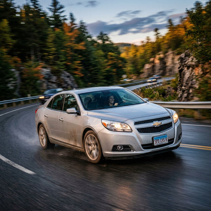 Action Shot: Chevrolet Malibu Driving Fast