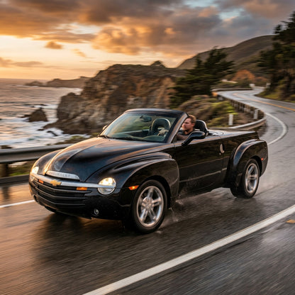 Action Shot: Chevrolet SSR Driving Fast
