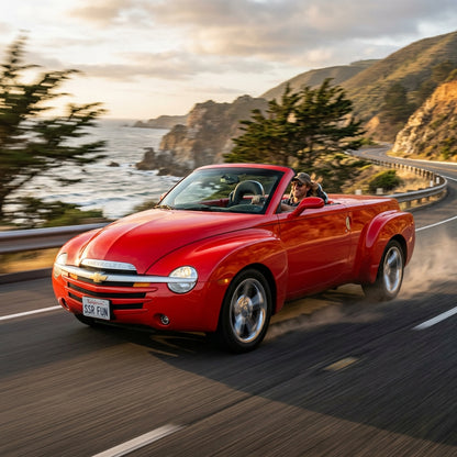 Action Shot: Chevrolet SSR Driving Fast