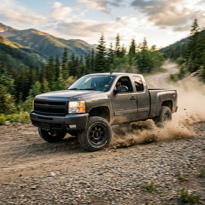 Action Shot: Chevrolet Silverado Driving Fast