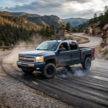 Action Shot: Chevrolet Silverado Driving Fast