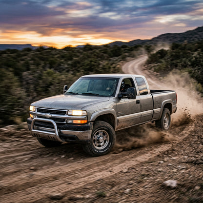 Action Shot: Chevrolet Silverado 2500 HD,3500 Driving Fast