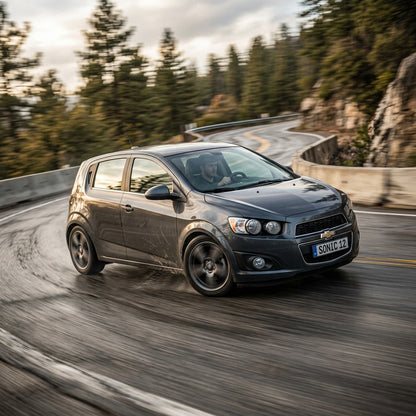 Action Shot: Chevrolet Sonic Driving Fast