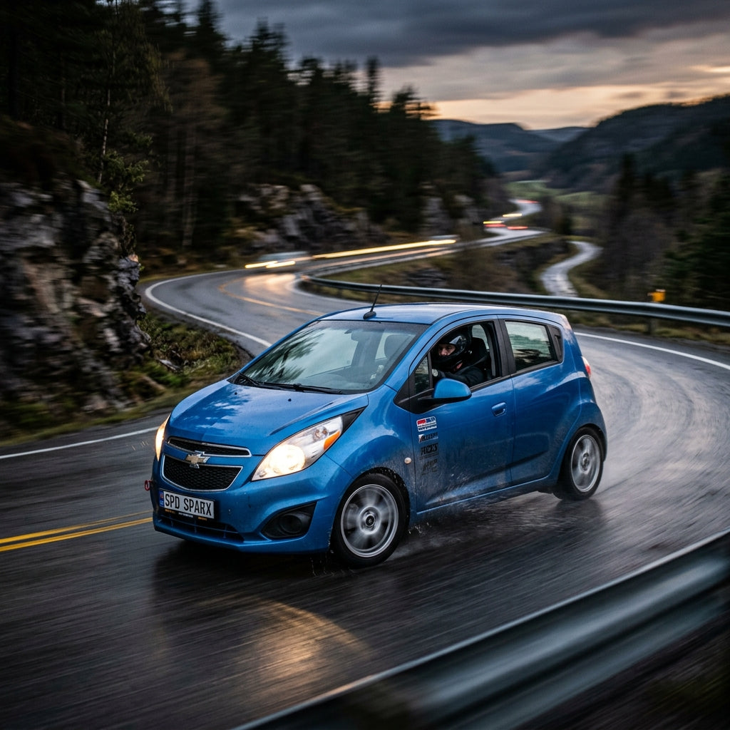Action Shot: Chevrolet Spark Driving Fast