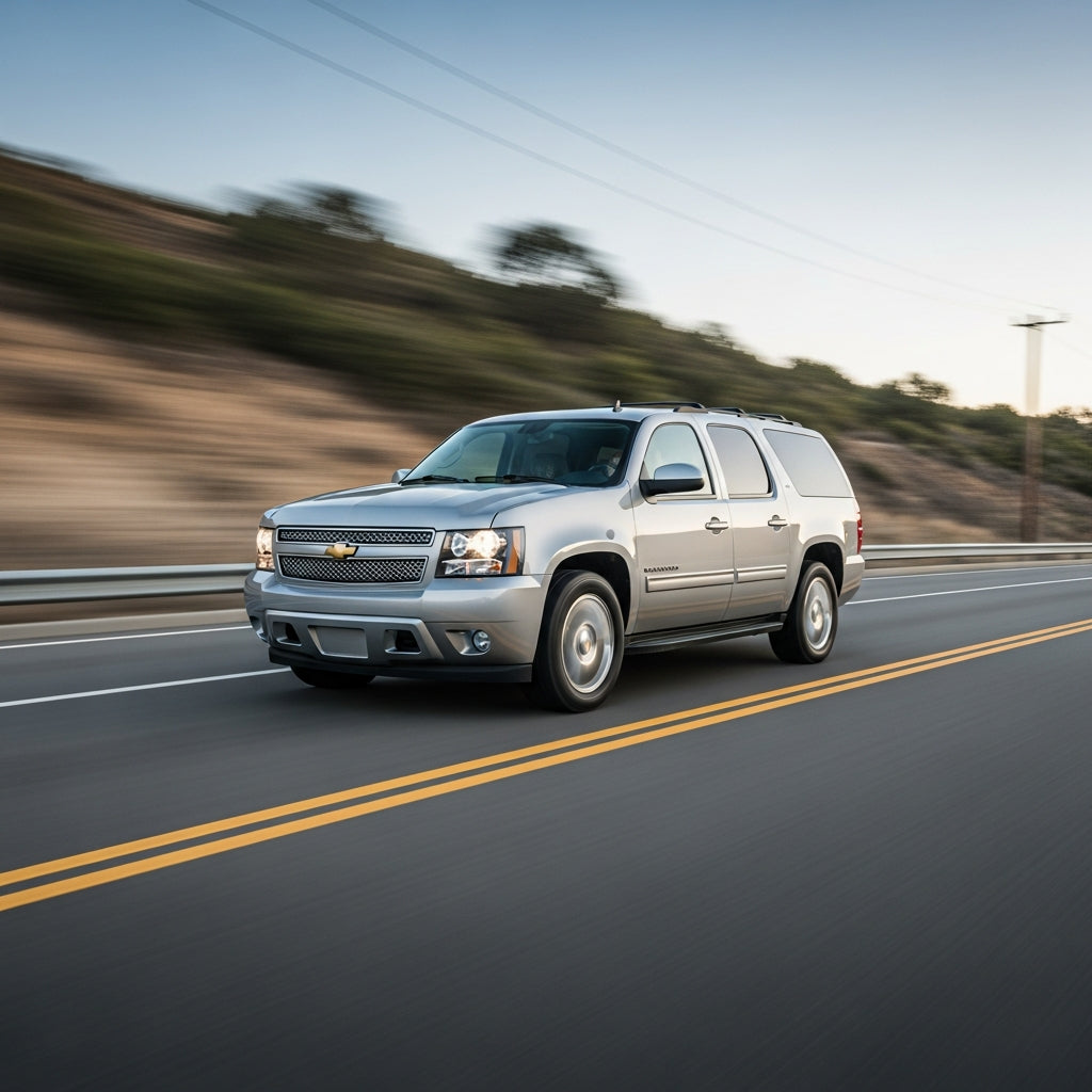 Action Shot: Chevrolet Suburban Driving Fast