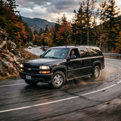 Action Shot: Chevrolet Suburban Driving Fast