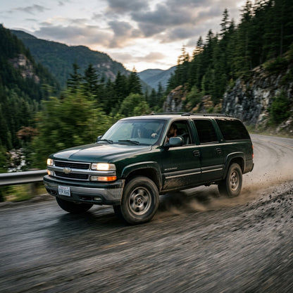 Action Shot: Chevrolet Suburban Driving Fast