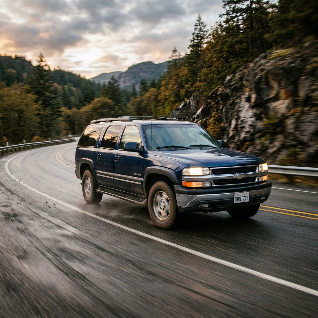 Action Shot: Chevrolet Suburban Driving Fast
