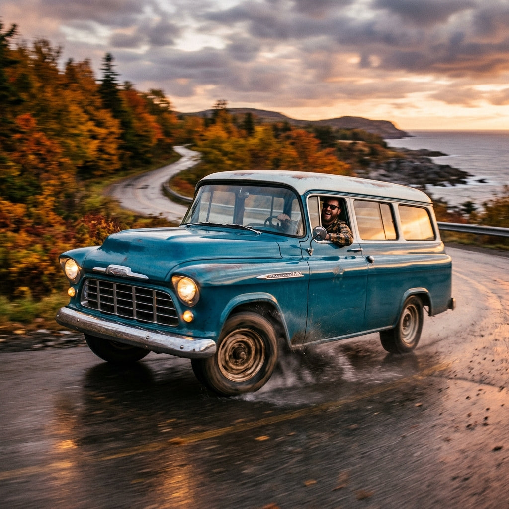 Action Shot: Chevrolet Suburban Driving Fast