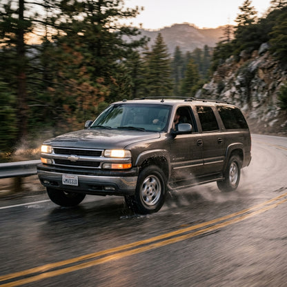 Action Shot: Chevrolet Suburban Driving Fast