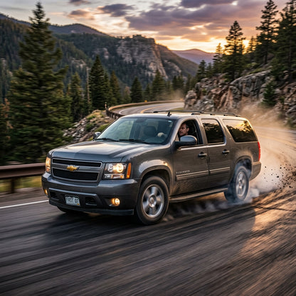 Action Shot: Chevrolet Suburban Driving Fast