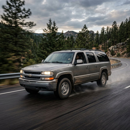 Action Shot: Chevrolet Suburban Driving Fast