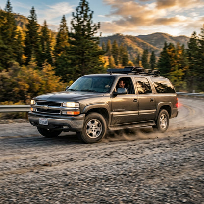 Action Shot: Chevrolet Suburban Driving Fast