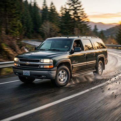 Action Shot: Chevrolet Suburban 1500 Driving Fast