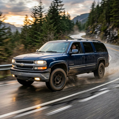 Action Shot: Chevrolet Suburban 2500 Driving Fast