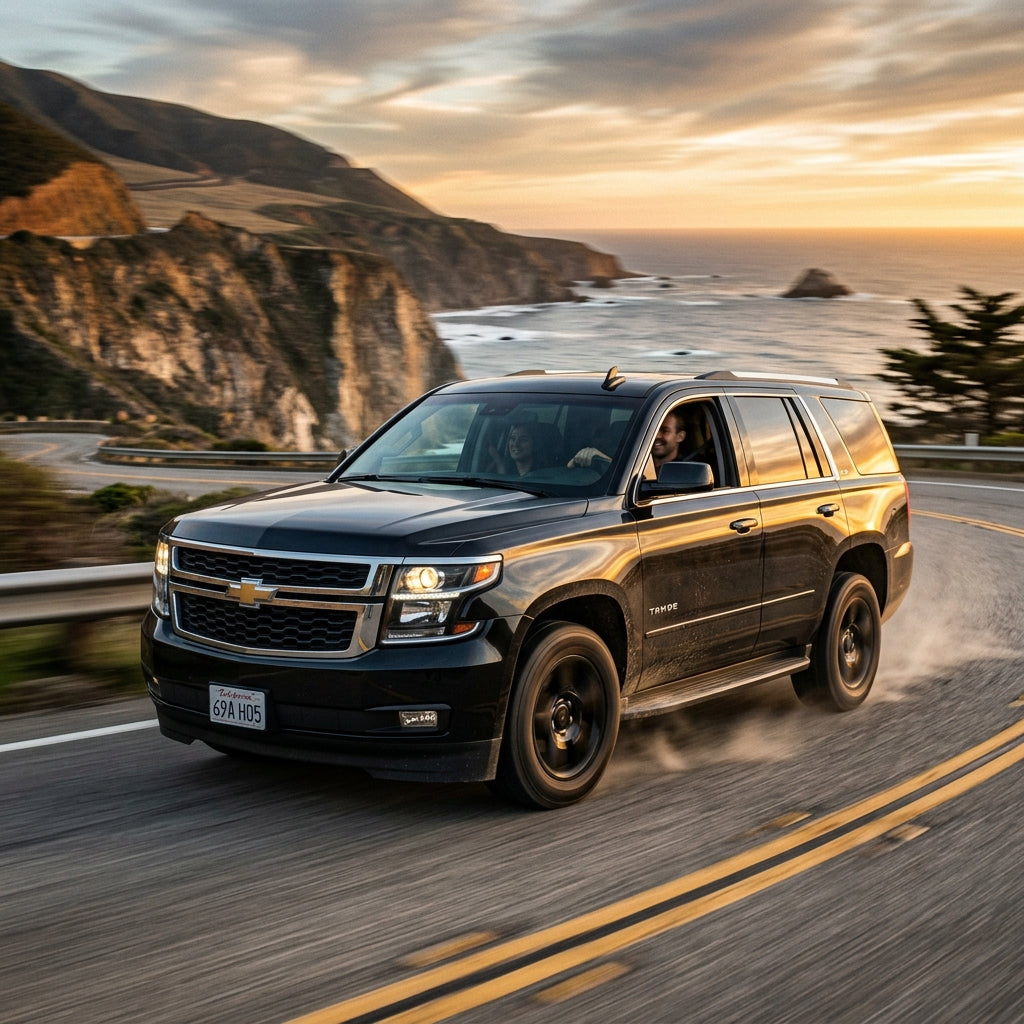 Action Shot: Chevrolet Tahoe Driving Fast
