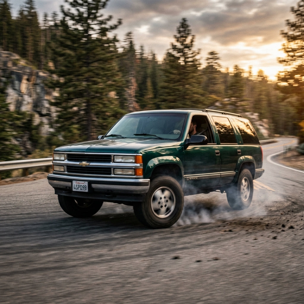 Action Shot: Chevrolet Tahoe Driving Fast