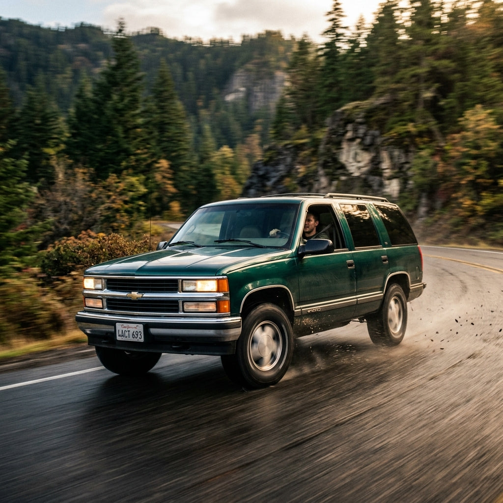 Action Shot: Chevrolet Tahoe Driving Fast