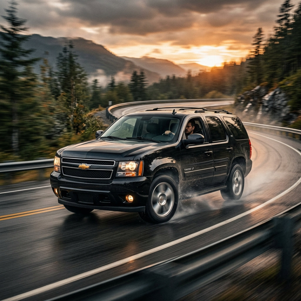 Action Shot: Chevrolet Tahoe Driving Fast