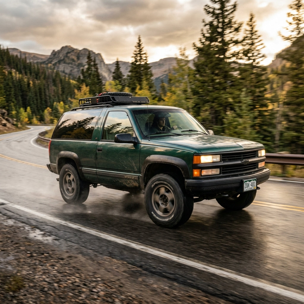 Action Shot: Chevrolet Tahoe Driving Fast