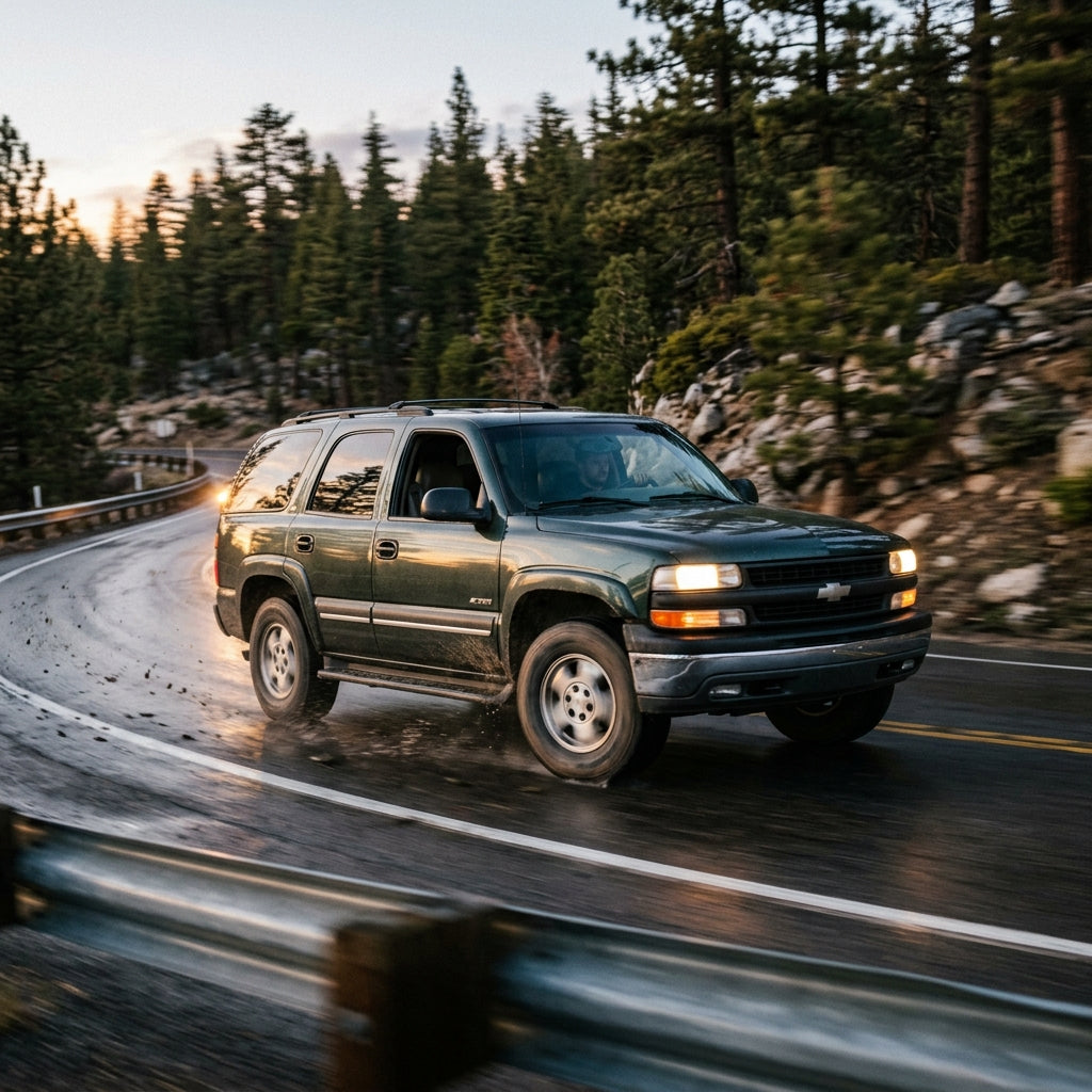 Action Shot: Chevrolet Tahoe Driving Fast