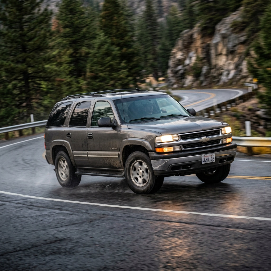 Action Shot: Chevrolet Tahoe Driving Fast