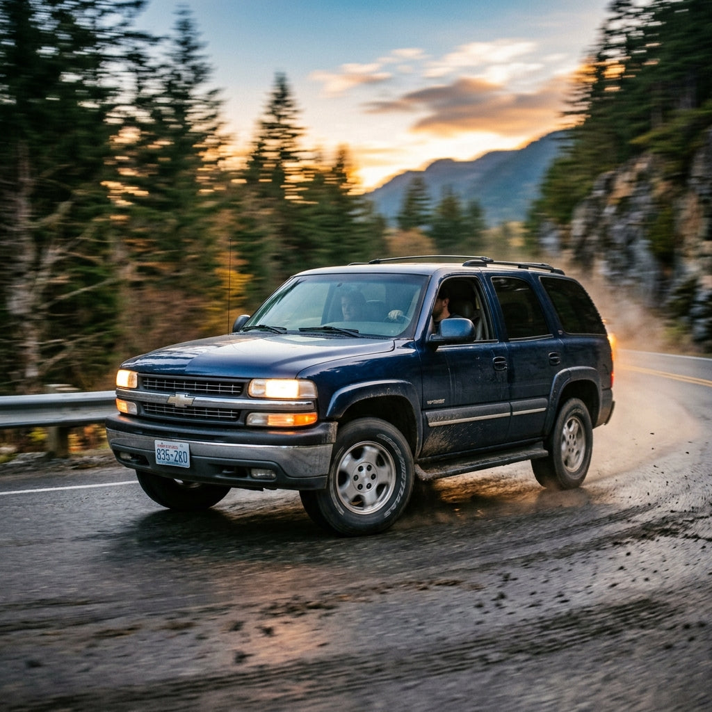 Action Shot: Chevrolet Tahoe Driving Fast