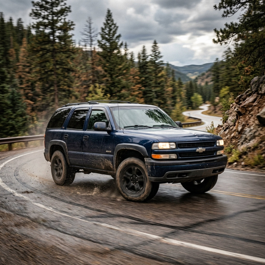 Action Shot: Chevrolet Tahoe Driving Fast