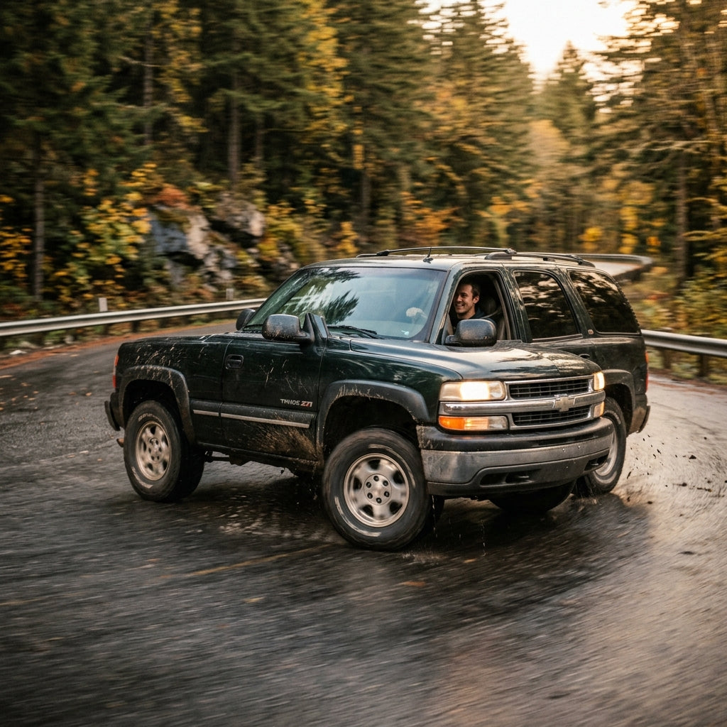 Action Shot: Chevrolet Tahoe Driving Fast