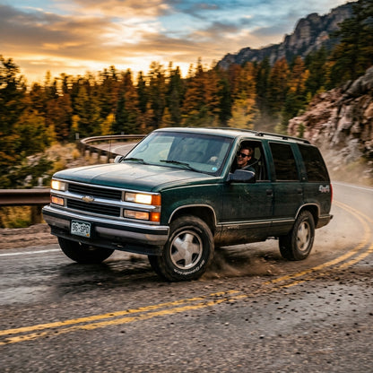 Action Shot: Chevrolet Tahoe Driving Fast