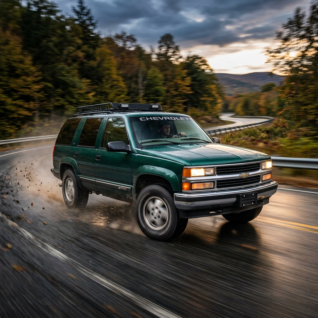 Action Shot: Chevrolet Tahoe Driving Fast
