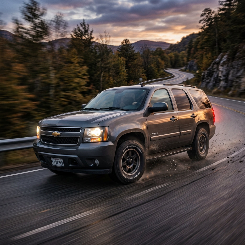 Action Shot: Chevrolet Tahoe,Suburban Driving Fast