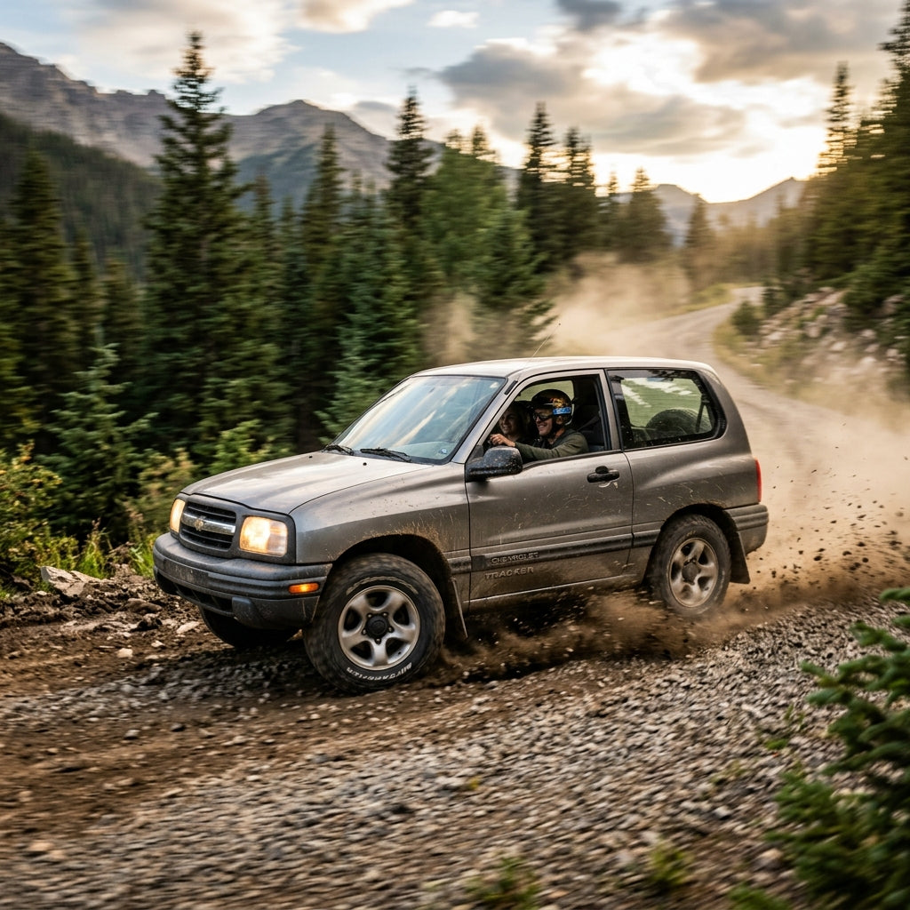 Action Shot: Chevrolet Tracker Driving Fast