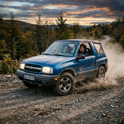 Action Shot: Chevrolet Tracker Driving Fast