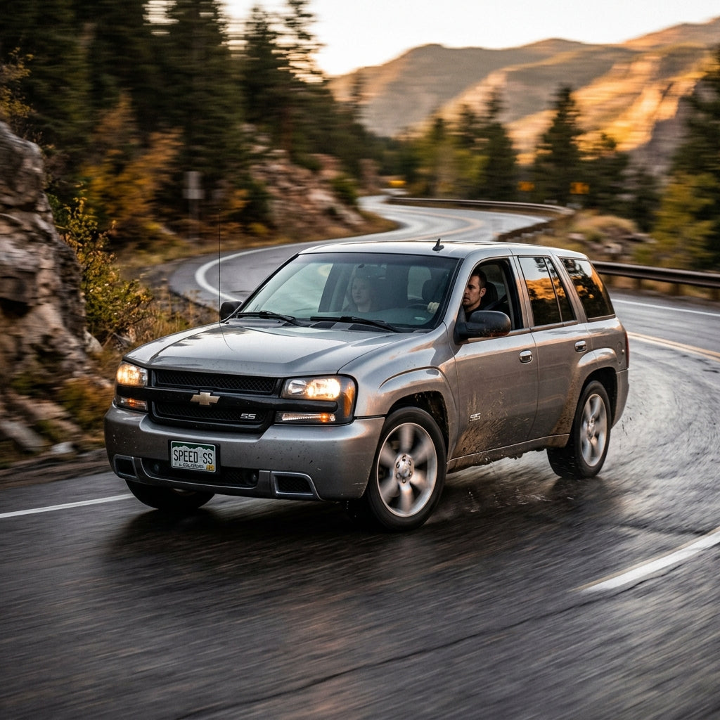 Action Shot: Chevrolet Trailblazer Driving Fast
