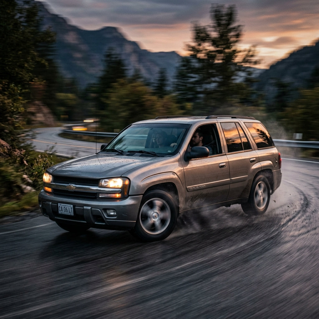 Action Shot: Chevrolet Trailblazer Driving Fast