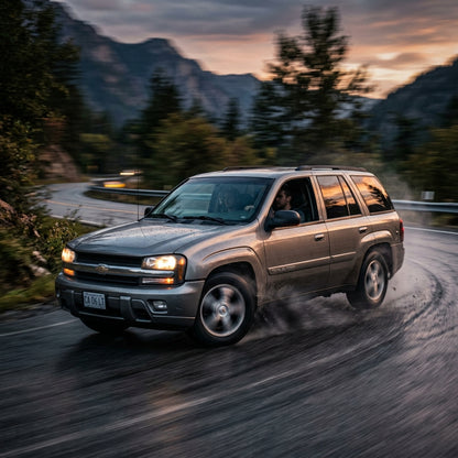 Action Shot: Chevrolet Trailblazer Driving Fast