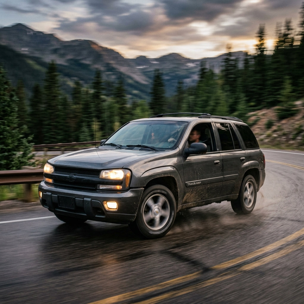 Action Shot: Chevrolet Trailblazer Driving Fast