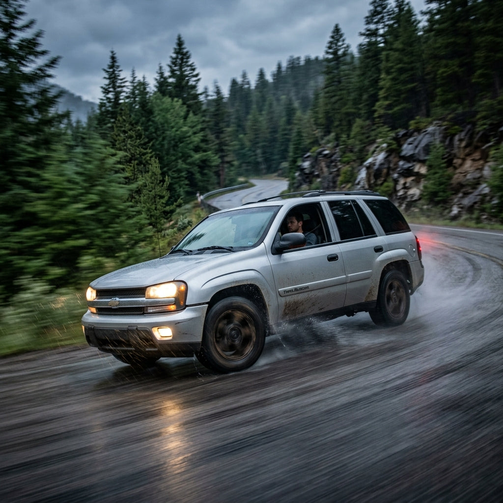 Action Shot: Chevrolet Trailblazer Driving Fast