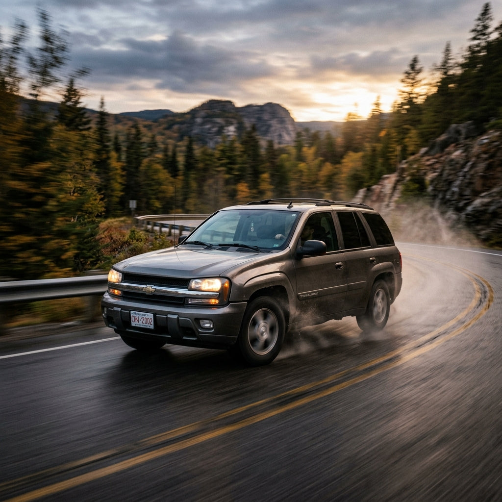 Action Shot: Chevrolet Trailblazer Driving Fast