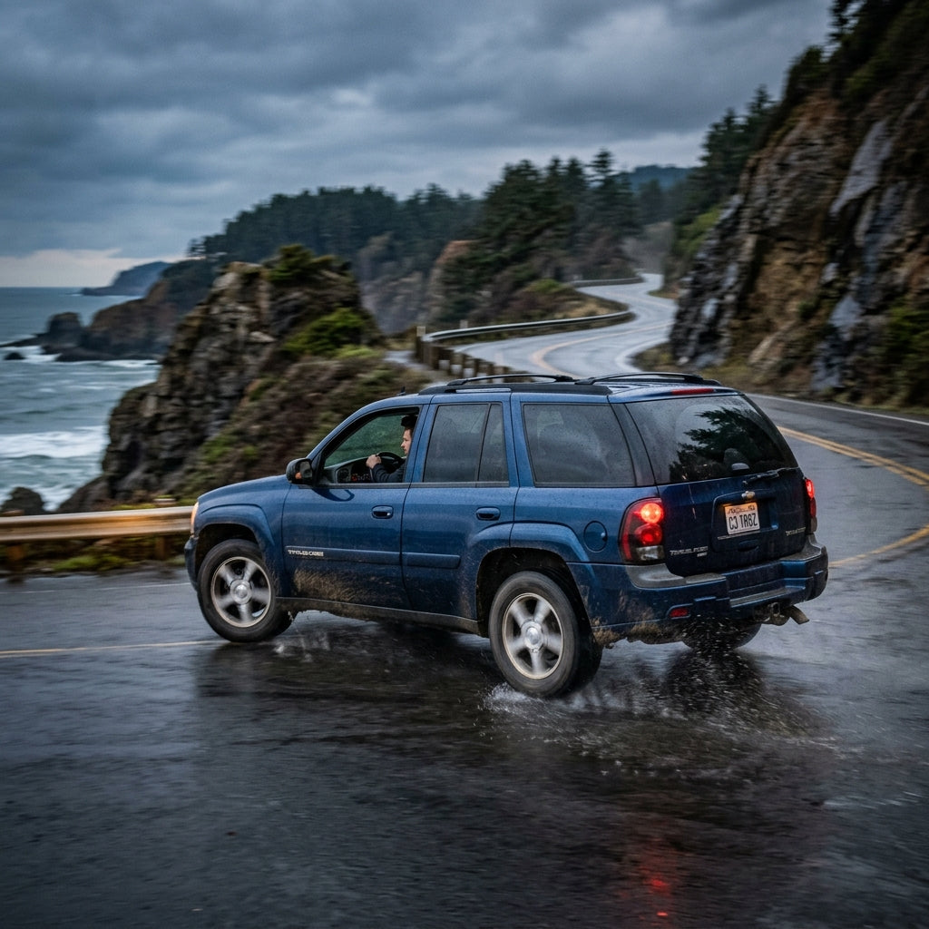Action Shot: Chevrolet Trailblazer Driving Fast