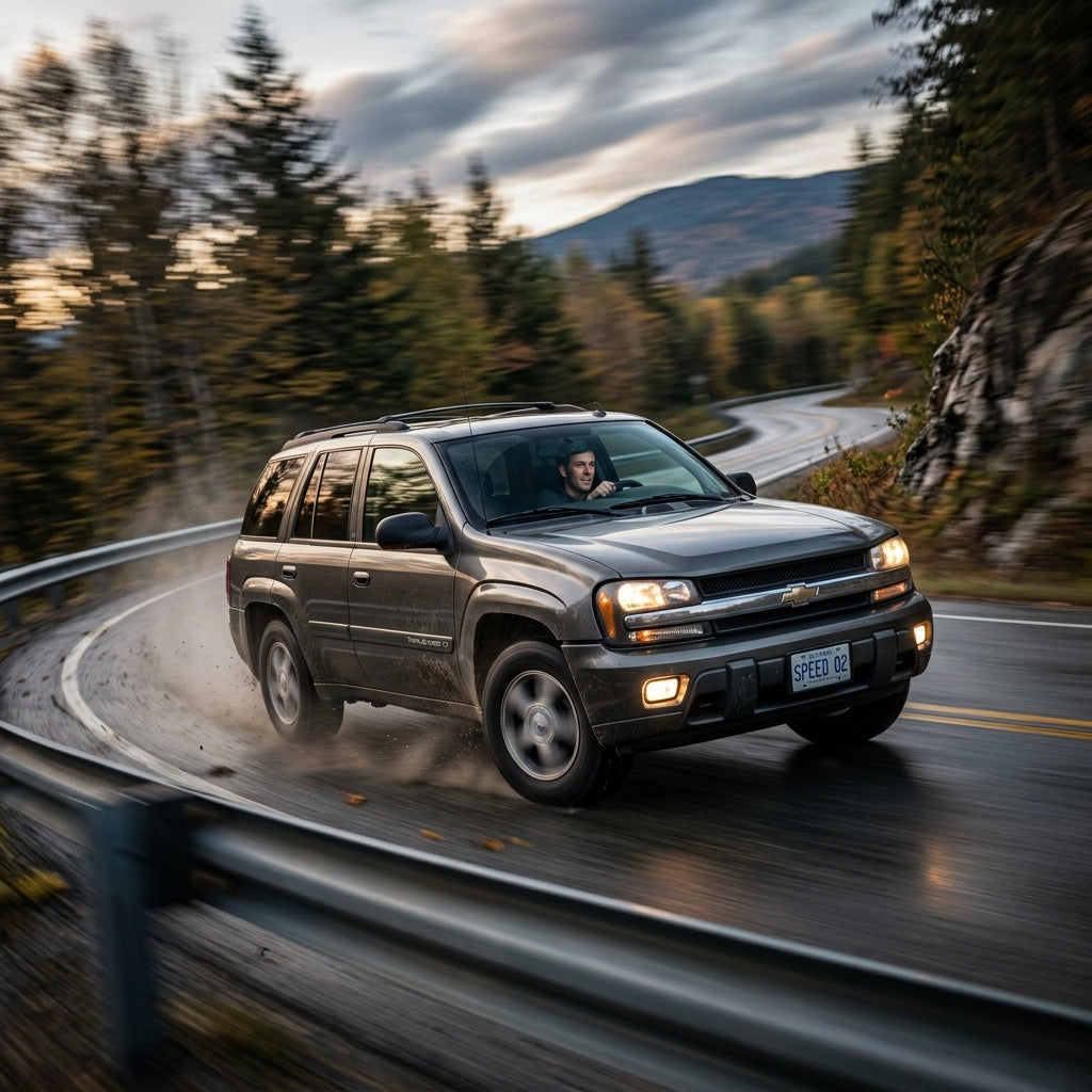 Action Shot: Chevrolet Trailblazer Driving Fast