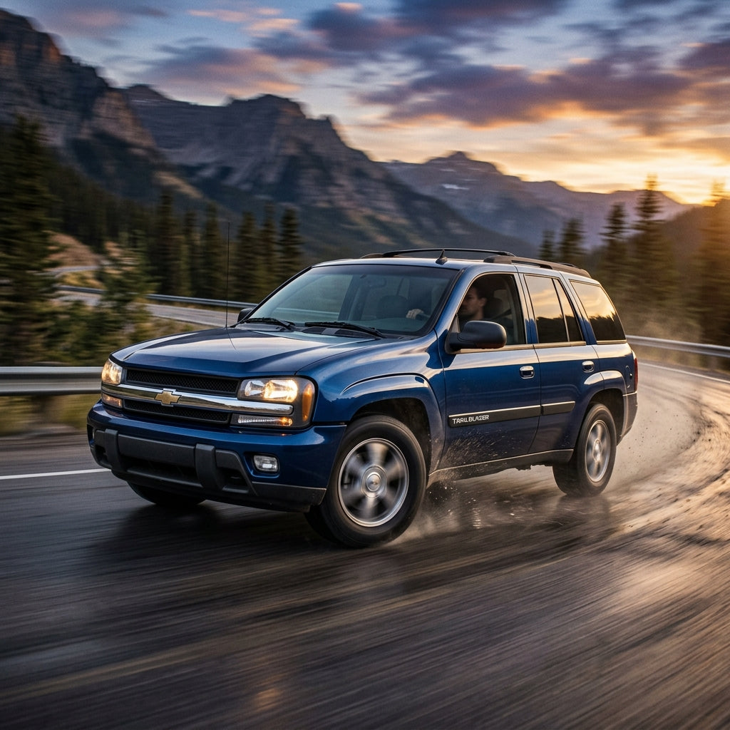 Action Shot: Chevrolet Trailblazer Driving Fast