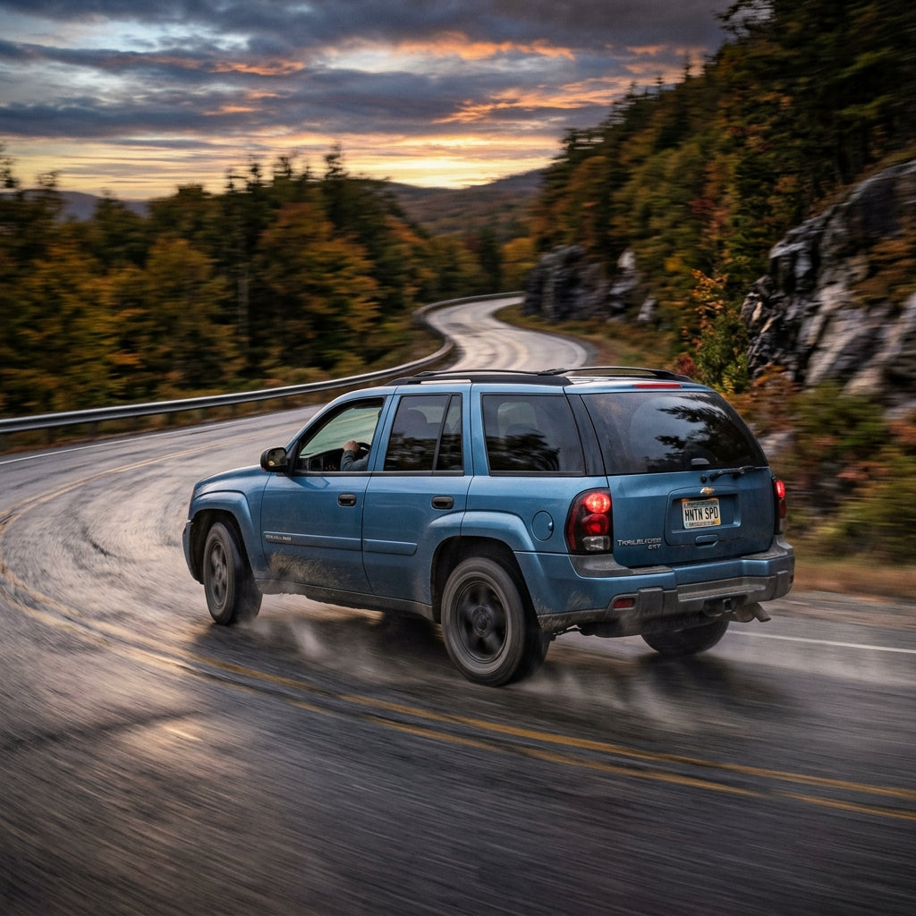 Action Shot: Chevrolet Trailblazer EXT Driving Fast