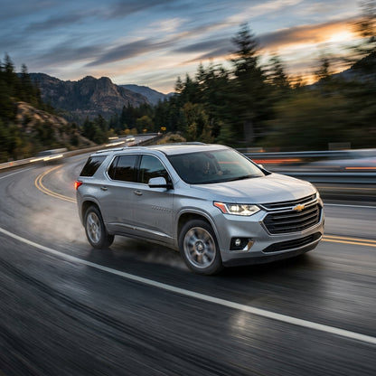 Action Shot: Chevrolet Traverse Driving Fast