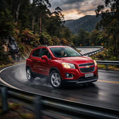 Action Shot: Chevrolet Trax Driving Fast